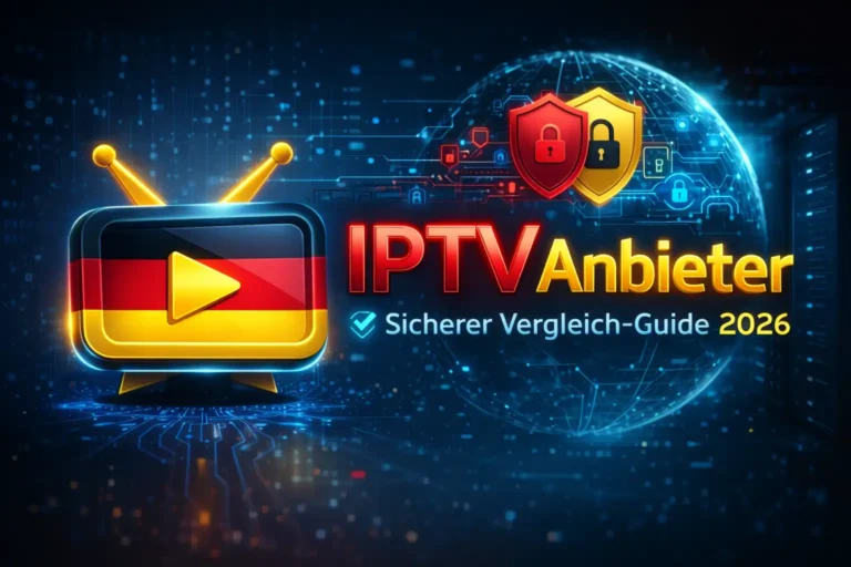 Vergleich von iptv anbieter in Deutschland 2026 auf Smart-TV und Laptop